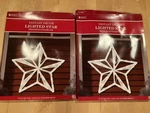 Impact Innovations Lighted Star Holiday Indoor Outdoor Decoration Set 2. Fixed Price $8.00.