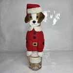 Santa Paws Christmas Dog Wine Bottle Cover Entertaining Gift Nicholas Square. Fixed Price $9.40.