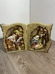 Roman 13.75" Joseph Studio Nativity Scene Folding Log Table Top Decoration. Fixed Price $29.99.