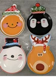 Set Of 4 Temptations Christmas Spoon Rests Appetizer Plates Penguin Snowman B59. Fixed Price $19.99.