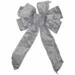 Northlight 14 X 9 Silver Glittered 6 Loop Christmas Bow Decoration. Fixed Price $13.49.