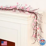 Yuxung Valentine's Day 4.5FT Garland, 30 Led Fairy Lights, Pip Berry Cherry Blos. Fixed Price $35.97.