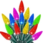 Tw Shine C6 Christmas String Lights, 200 Led 66 Ft Outdoor W.... Fixed Price $39.10.