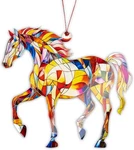 Christmas Ornaments 2025, With Colorful Design, Horse.... Fixed Price $10.52.