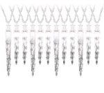 Gemmy Lightshow Color Motion 24 Count White Led Christmas Icicle. Fixed Price $29.99.