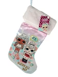 Lol Surprise Dolls Christmas Stocking 16 Inch White Furry Cuff New. Fixed Price $12.88.