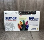 Ge String Long Lights 100 41.2 Ft Indoor Outdoor New Stay Tech Multicolor. Fixed Price $24.97.