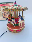 1996 Mr. Christmas Holiday Go Round Carousel Animated Prancing Horses 50 Songs. Fixed Price $55.99.