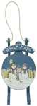 Novelties & Gifts 1256649 16-1/2" Hand Painted Wood "snow Magic" Sled Wall Hangi. Fixed Price $13.11.