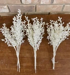 12 Iridescent Glitter Berry Picks-frosted Icy Holiday Stems-christmas Floral. Fixed Price $12.00.
