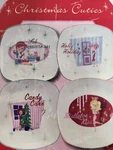 4 Sakura Christmas Cuties Mcm Retro Style Salad Dessert Plates New In Box Oneida. Fixed Price $24.98.