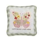 Mud Pie Front Embellished Happiness Pillow. Fixed Price $30.99.