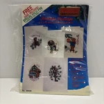 Vtg Titan Needlecraft Christmas Greetings Crossstitch Making Kit 5 Cards. Fixed Price $15.99.