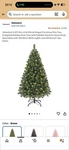 Yaheetech 7.5FT Prelit Artificial Hinged Christmas Pine Tree Prelighted Xmas. Fixed Price $80.00.