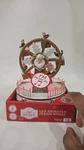 Holiday Time Animated Christmas Village Musical Ferris Wheel Decor Brown & White. Fixed Price $34.99.