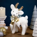 Northlight Glittered Standing Deer With Jingle Bell Christmas Figure - 12.25". Fixed Price $25.19.