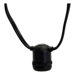 Vickerman Plastic 50 Medium Base E26 Socket Set With Wire In Black. Fixed Price $86.99.