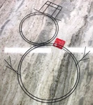 23 X 18 Snowman Metal Wreath Form Wire Frame Winter Christmas DECOR-SHIP24. Fixed Price $29.88.