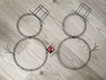 Nwt 23 X 18 Snowman Metal Wreath Form Wire Frame Winter Christmas Decor. Fixed Price $17.99.