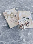 Kendra Scott Disney Mickey Mouse Crystal Frame Drop Earrings Pearl Or Multi. Fixed Price $175.00.