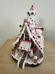 Kurt Adler Gingerbread House Lighted Christmas Building Figurine J3628 12 Inch. Fixed Price $85.00.