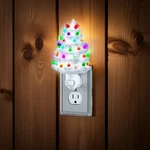 Nostalgic Retro White Ceramic Christmas Tree Home Night Light. Fixed Price $19.95.