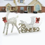 National Tree 48" Reindeer Decoration With White Led Lights. Fixed Price $189.00.
