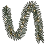 Holiday Living 30 Lights 9' Pre-lit Pine Garland Ellston Christmas Battery. Fixed Price $14.98.