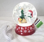 Peanuts Snoopy & Woodstock At Campfire Swirl Christmas Snow Globe Dome 134751. Fixed Price $99.99.