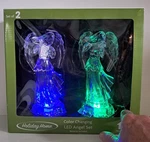 Angels 2 Acrylic Holiday Home Led Color Changing Lighted 9"H Harp Mandolin. Fixed Price $12.68.