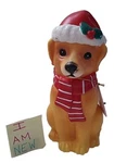 Christmas Puppy Blow Mold 11" Holiday Time Tabletop Lights Plastic Dog New. Fixed Price $29.87.