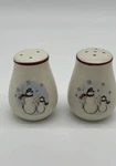 Christmas 5 Piece Stoneware Table Top Set Snowman Holiday Royal Seasons. Fixed Price $12.01.