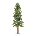 Vickerman 48" Plastic Natural Bark Alpine Artificial Christmas Tree Green. Fixed Price $54.87.