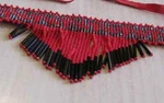 Red Black Metalic Look Hand Made Bead Choker +. Fixed Price $46.48.