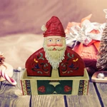 Christmas Greeting Card Holder Santa Holiday Red/white Renovators Supply. Fixed Price $114.99.