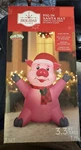 Airblown Inflatables 3.5 Foot Christmas Pig Santa Hat Decoration Holiday Time. Fixed Price $35.12.