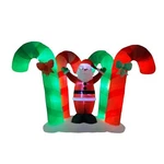 Home Accents Holiday Christmas 9.25 Candy Cane Forest With Santa Inflatable. Fixed Price $249.99.