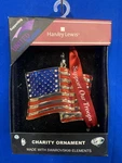 Christmas Tree Ornament Support Troops Flag Military Lewis Swarovski Crystals. Fixed Price $7.00.