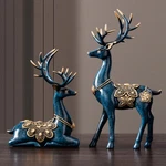 Large Deer Resin Statue Figurine Sculpture Tabletop Home Office Art Decoration. Fixed Price $31.27.