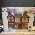 Holiday Time Vintage Victorian Light-up Christmas Village House Pizza Tacos. Fixed Price $26.99.