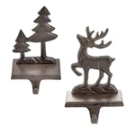 Sungmor Christmas Stocking Holders, 2PC Cast Iron Mantel Hooks Home Decor Hol.... Fixed Price $49.86.