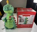 Target Wondershop Lit Tinsel Rex Dinosaur Christmas 26" Works W/ Original Box. Fixed Price $85.00.