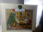 Traditional Wooden Door Advent Calendar Christmas Morning Fireside. Fixed Price $63.99.