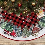 Ekorest Christmas Tree Skirt 36 Inches, Red Inch, Truck With Forest. Fixed Price $20.08.