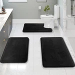 Clara Clark 3 Piece Bathroom Rugs Set, Velvet Memory Foam .... Fixed Price $38.76.