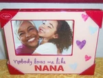4X6 Picture Frame Nobody Loves Like Nana St. Nicholas Square Pink Photo Nib. Fixed Price $12.00.