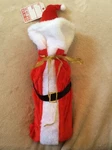 Santa Claus Wine Champagne Bottle Suit Christmas Merriment Gift Accessory W/ Tag. Fixed Price $17.54.