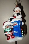 Radko Best Kind Of Fan Christmas Ornament Santa Penguin Mailbox 1020348. Fixed Price $44.99.