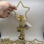 Star Christmas Door Hanger Jingle Bells Gold Holly Lot Of 10. Fixed Price $63.74.