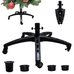 Rolling Christmas Tree Stand With 5 Wheels For Up To 9 Foot 8IN, Black. Fixed Price $98.99.